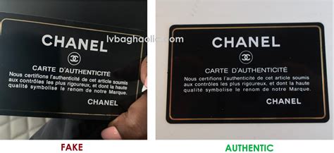 how to tell if chanel is fake|authenticity card chanel.